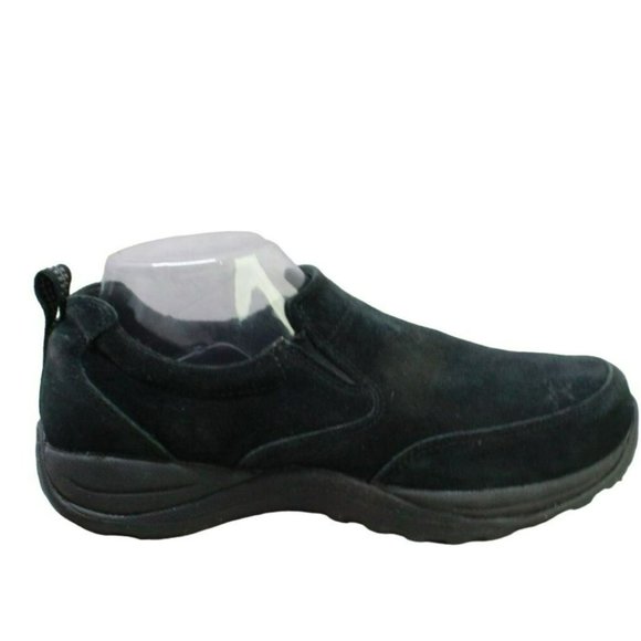 L.L. Bean Shoes - LL Bean Black Suede Slip On Casual Moccasin Loafer Shoes Size 9.5 Wide